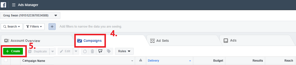 facebook ads setup